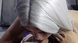 I'm a cute blonde teen doing a blowjob in the 69 positon, it was amazin!