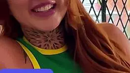 Bold Petite Redhead Deepthroats Sloppily After Casting