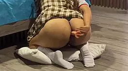 pervert surprises kinky schoolgirl in rough doggystyle anal, cums on floor