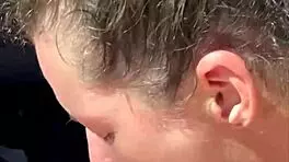 Slim thick trashy hooker gets fucked outdoors in pov, her big ass bouncing, and reluctantly takes a cumshot facial.