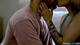 Tiny blonde teen seduces friend for fat dick, lola fae rides hard.