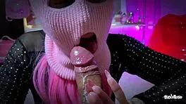 Bandit whore girlfriend milks with massage until last drop