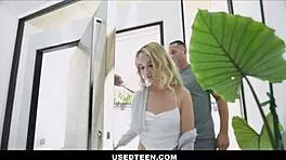 Used teen 18+ skinny blonde nanny gets used by big dick client while working - khloe kingsley danny mountain