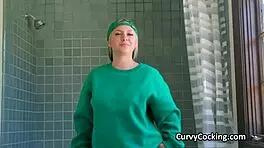 Trainer Can't Resist Big Wet Titties In Bath