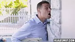 Muslim Teen Forced to Fuck American Guy Roughly