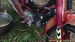 I Begged Him to Take Me After Washing My Husband’s Motorcycle for Hardcore Action