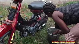 I Begged Him to Take Me After Washing My Husband’s Motorcycle for Hardcore Action