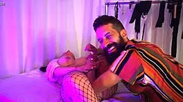 hot girl in fishnets gets her pussy masturbated by cipriani