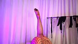 hot girl in fishnets gets her pussy masturbated by cipriani