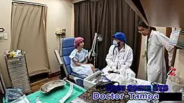 Dr. Tampa asks, 'Do they really care about you?' examining Ditria Rose's shaved pussy