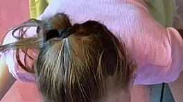 Wow, blowjob through the walls in our homemade gloryhole!