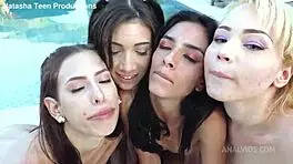 Natasha Teen 18+ and Colombian Girls Get Assfucked in Wild Orgy NT075. So Hot!