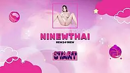 Thai Housewife Milf Plays with Huge Dildo in Storage Room for Wild Creampie