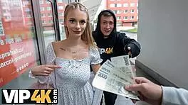 Hunt4k Blonde Babe Naomi Love Flashes Natural Boobs and Cheats on Boyfriend in Public POV