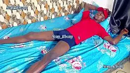 ebony petite teen girl rides big fat cock.