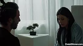 Wow, hot milf India Summer bangs naughty stepson Lucas Frost hard!