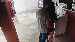 Married housewife says, 'Pay the technician with my ass while my husband is out.'