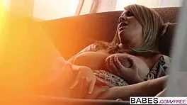 Babes hide in mountainous vista for Chanel Preston's anal blowjob and assfucking.