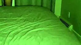 I think the young silly girl is foolin around in the bedroom