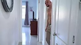 caught my daughter's friend in the shower, couldn't resist her fit body 😈