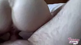 Redhead Scarlet Skies riding stepdad Seth Brogan, damn lucky!