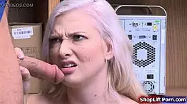 Busty teen shoplifter banged by officer at the shop