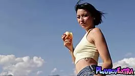 attractive newcomer latina teen sophia enjoys wandering and posing nude in erotic solo scenes