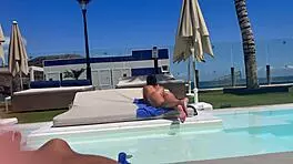 Spying on that hot tourist's big ass at the resort? Best I've seen, then I fuck her in the room 😏