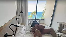 Spying on that hot tourist's big ass at the resort? Best I've seen, then I fuck her in the room 😏