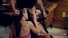 extreme close fuck xxx when hes done using their throats he fucks their bound pussies hard