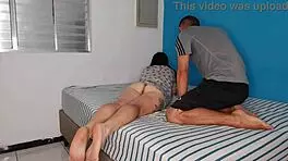 Half-Sister Excitedly Teases With Exposed Ass For Provocation