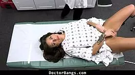 shy teen nurses doctor in intimate doggystyle session