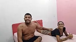 With the cock in her ass, she moans even louder