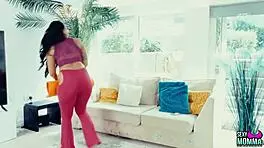 Redhead teen Zara learns to trust her tattooed brunette step mom Ella through oral and toy play