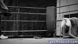 Petite Euro Babe Wrestles Busty Lesbian In Emotional Catfight