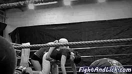 Petite Euro Babe Wrestles Busty Lesbian In Emotional Catfight