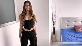 latina babe caught in a compromising situation with a link to full video