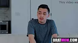 stepmom sophia teases me with her big tits, sucks me off, and takes a deep creampie