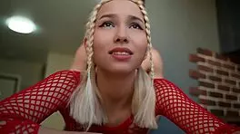 Fuck That Hot Blonde In Red Hard!