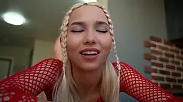 Fuck That Hot Blonde In Red Hard!