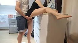 I’m overwhelmed pumping cum into my stepsister before family dinner creampie