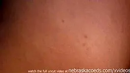 Adorable college girls play naked twister and kiss with tongues in USA outdoor