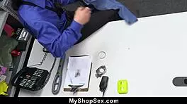 Shoplifter stepsister gets hard fucking deal from bro at work.