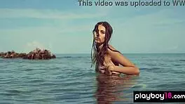 Shy But Yet Totally Free Spirit Teen 18+ Katrine Pirs Slips Out Of Her Bikini