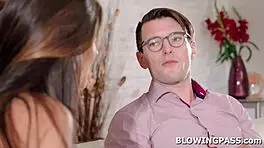 Teen Babe Feels Intense Rush Deepthroating Private Tutor