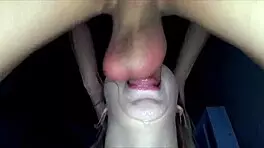 she gives the sloppiest deepthroat and swallows cum