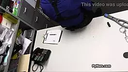 Short Geeky Blonde Fucked By Mall Cop After Strip Search!