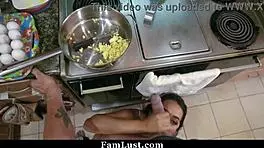 Horny step daughter begs stepdad to fuck her in missionary.