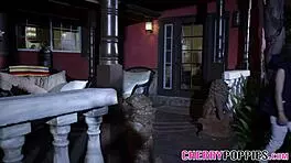 i watch teen in threeway with milf get jizzed outdoor