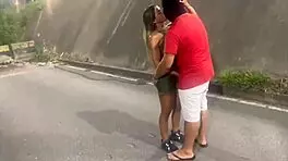 Wife Flashes And Fucks Follower